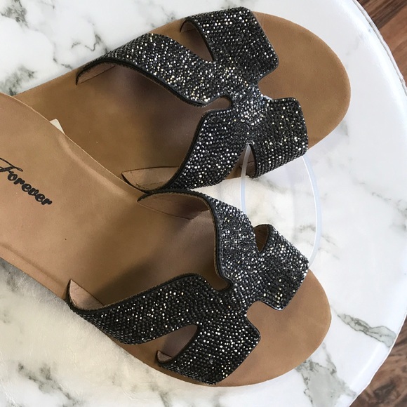 Shoes - ‼️ Black Diamond H Inspired Fashion Sandals